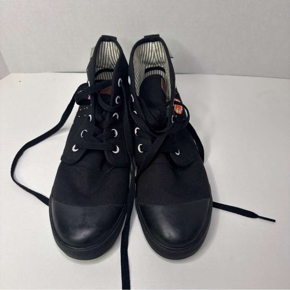BANGS Black High-Top Sneakers with Planet Embroidery - Picture 8 of 8